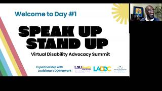 Speak Up Stand Up Summit Day #1