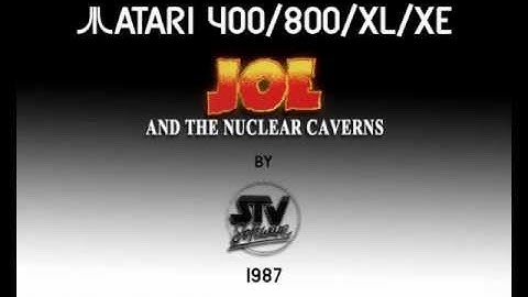 Atari 8-bit - Joe And The Nuclear Caverns [STV Software] 1987