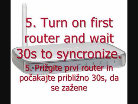 How to connect two routers/ Kako povezati dva routerja