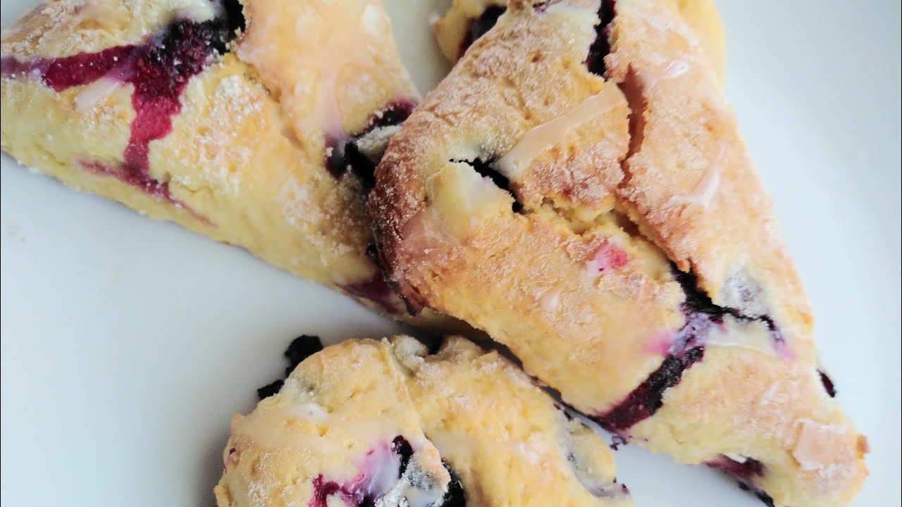 Blueberry scones Soft scones recipe Easy Buttery scones recipe