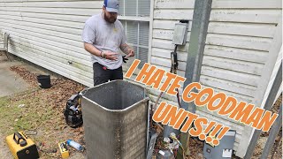 Replacing Reversing Valve on Goodman Heat Pump Condenser