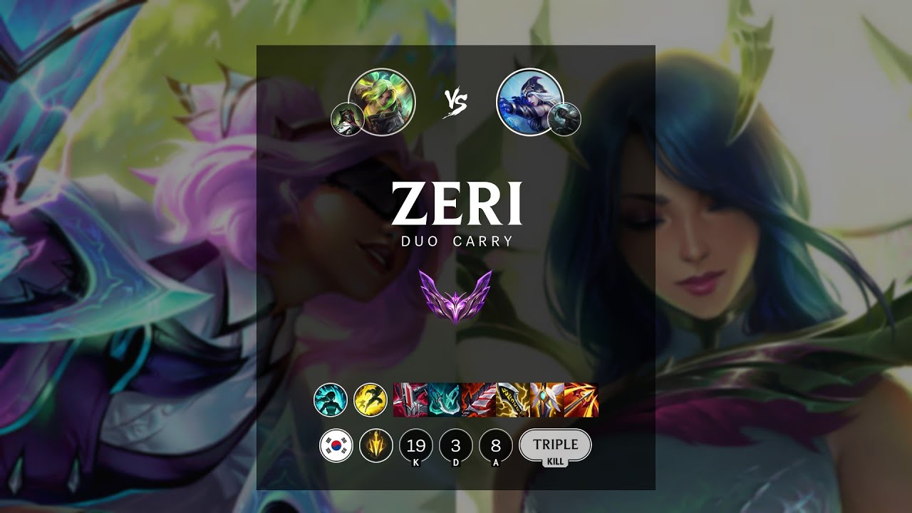 Zeri ADC vs Ashe - KR Master Patch 12.13