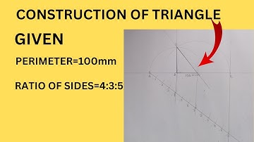 How to construct a triangle given the perimeter and the ratio of sides