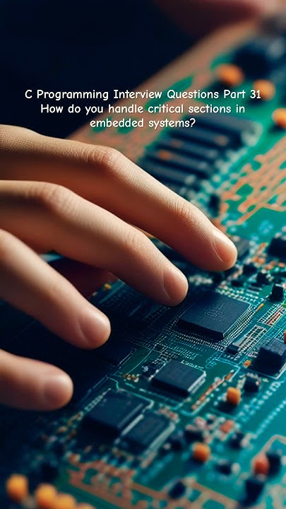 C Programming Interview Questions Part 31: How do you handle critical ...