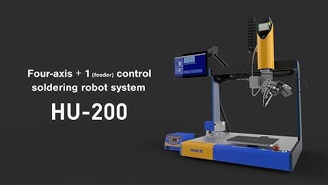 HAKKO HU-200; easy-to-operate 4-axis + 1 (feeder) control soldering robot system