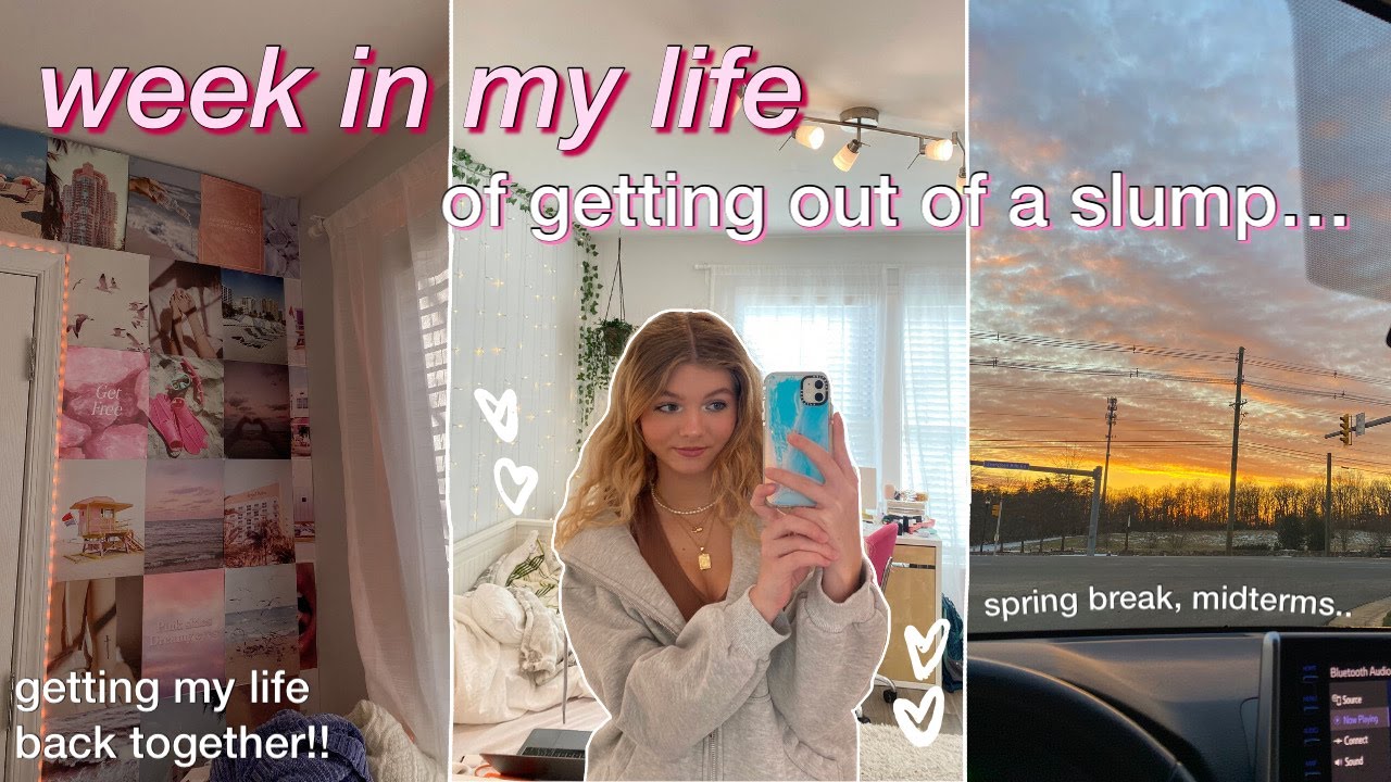 WEEK IN MY LIFE VLOG: getting out of a slump, spring break, midterms ...