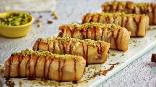 Pistachio Baklava Rolls By SooperChef
