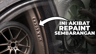 JANGAN ASAL REPAINT VELG MOBIL... INI AKIBATNYA❗ | OV01 RAYS BRONZE