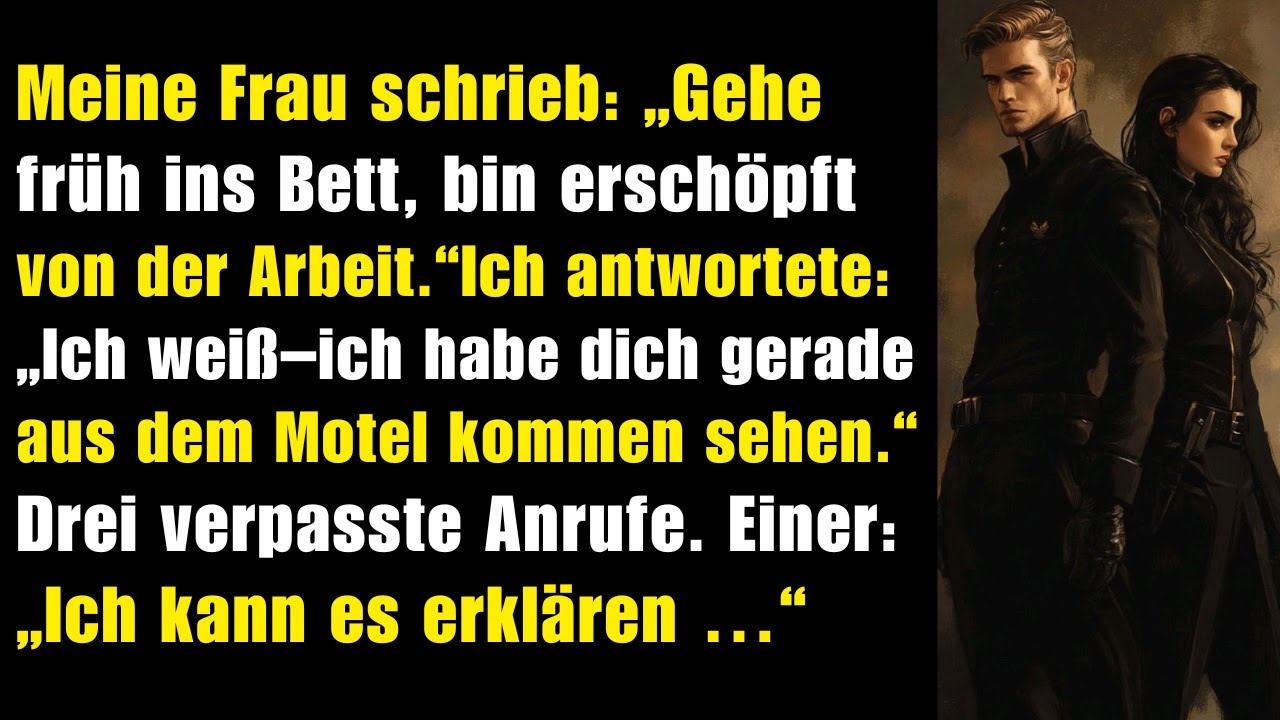 Meine Frau schrieb: „Bin müde, gehe schlafen.“ Ich antwortete: „Komisch – sah dich am Motel