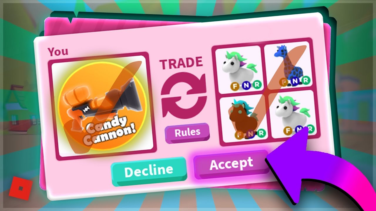 What People Trade For A Legendary Candy Cannon In Adopt Me Roblox Adopt Me Youtube - candy cannon roblox adopt me