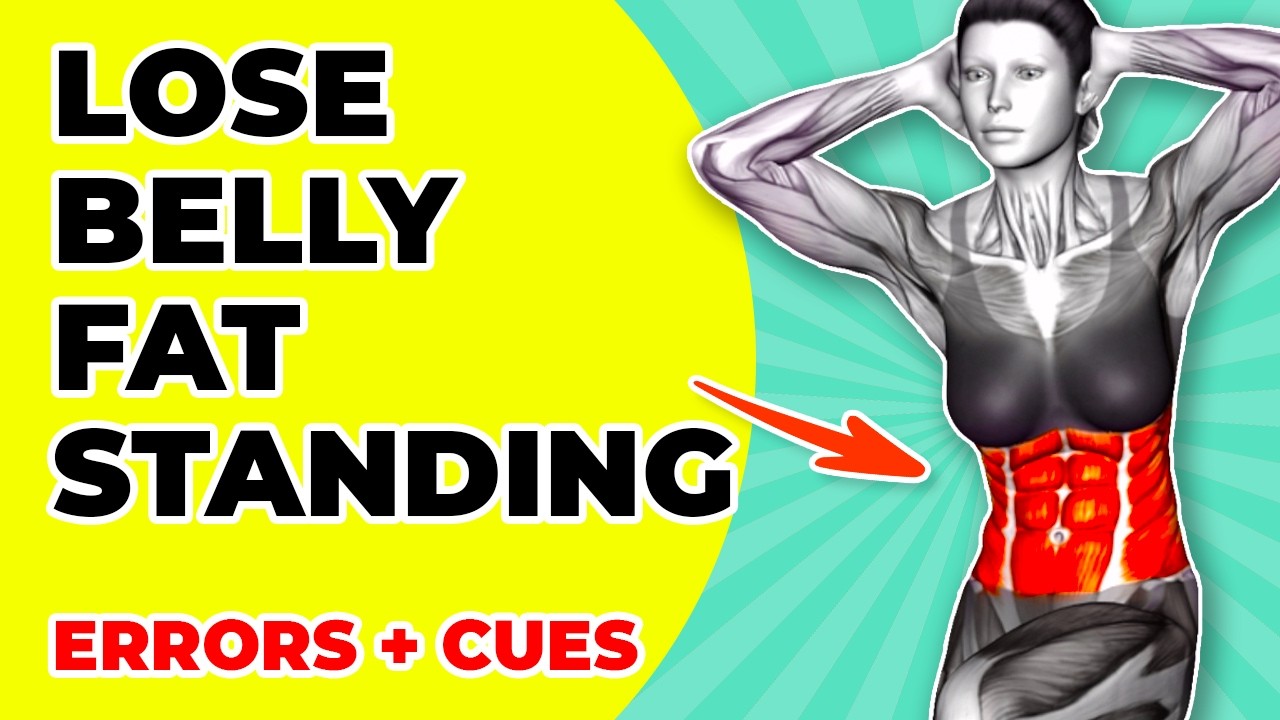 ➜ STANDING 30-Min to Lose STUBBORN BELLY FAT [Over 50] (ERRORS + CUES)