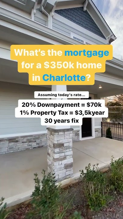 what-is-the-monthly-mortgage-payment-for-a-350k-home-in-charlotte-nc