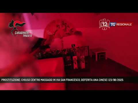 PROSTITUZIONE: CHIUSO CENTRO MASSAGGI IN VIA SAN FRANCESCO, DEFERITA UNA CINESE | 23/08/2025