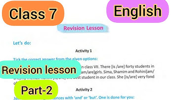 #class7 |#english |#blossoms textbook |revision lesson part-2|#solved |#wbbse |#wbboard
