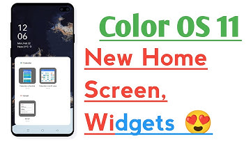 Color OS 11 Home Screen New Widgets
