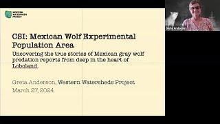 CSI: Mexican Wolf Experimental Population Area.