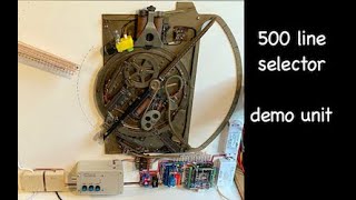 Ericsson AGF telephone exchange 500 line selector demo