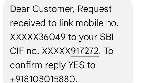 dear customer request received to link mobile number#isko yas mein kaise karna #aur iska kya matlab