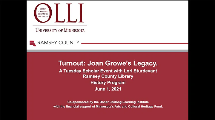 Tuesdays With a Scholar | Turnout: Joan Growes Leg...