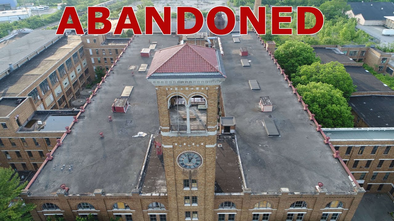 Abandoned US Playing Card Company In Norwood, Ohio 4K Drone Footage