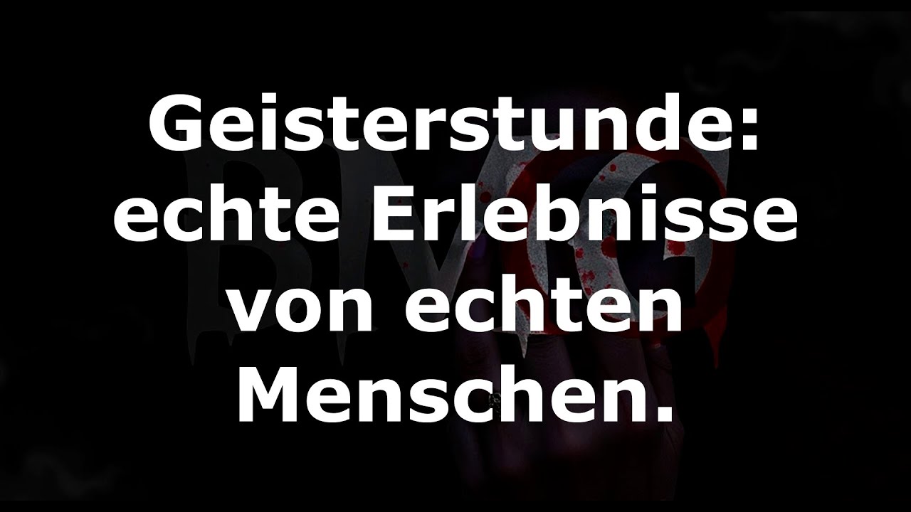 Geisterstunde: echte Erlebnisse von echten Menschen. Das Unbekannte neben mir...