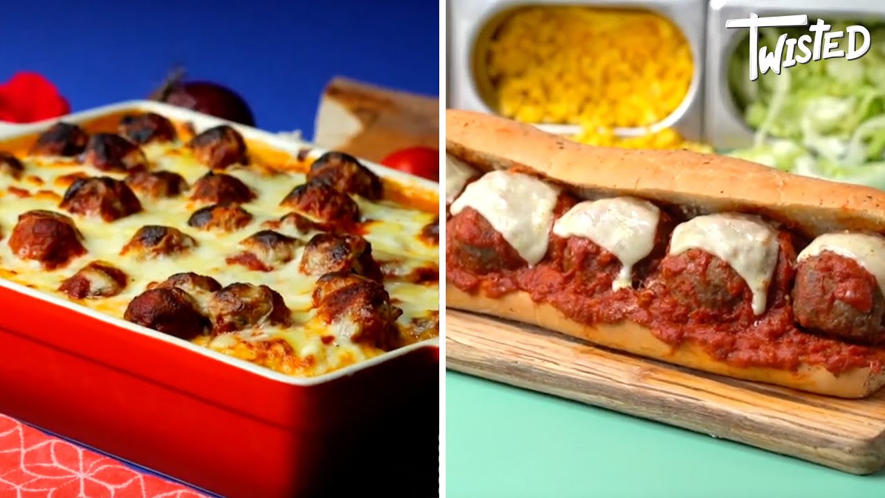 The ultimate meatball recipes | Twisted | Meatball Pasta Bake