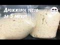 Дрожжевое тесто для ленивых  Рецепт дрожжевого теста за 5 минут  Yeast dough for 5 minutes
