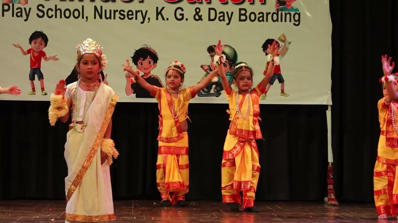 Classical dance performance at school 