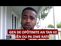 Siw fini klas ou epi objektif ou se kite ayiti ebyen pa rate chans sa