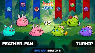 FEATHER-FAN vs TURNIP | SEASON 8 | AXIE INFINITY ORIGINS