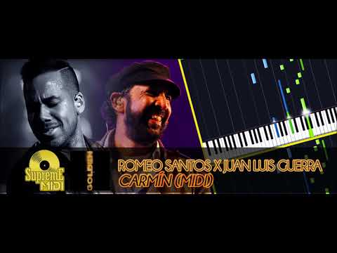 Romeo Santos ft. Juan Luis Guerra - Carmín (FULL MIDI / PIANO / CHORDS)