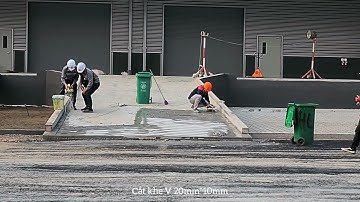 Cắt rãnh ramp dốc tại SLP Park Nam Sơn, Hạp Lĩnh, TP Bắc Ninh