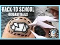NAIL HACK | Back to School Origami Nails | Meliney How To Trace Nail Art Designs
