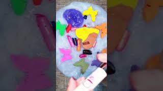 Asmr Mixing Clay, Lipstick , Glitter And More Into Slime