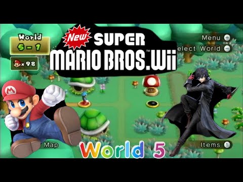 New Super Mario Bros Wii World 5 - YouTube