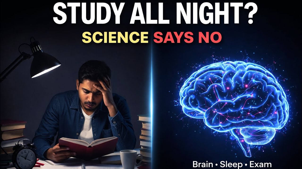 Study All Night? Science Explains the Truth About Your Brain in Hindi #StudyAllNight #OneNightStudy
