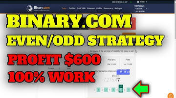 Binary.com EVEN/ODD Strategy - $600 Profit in 11 Minutes - Working 100% || Best Binary.com 2022