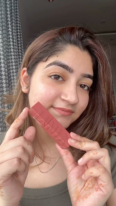 Viral Lipstick from Maybelline | SuperStay Vinyl Ink Liquid Lipstick in shade Peachy