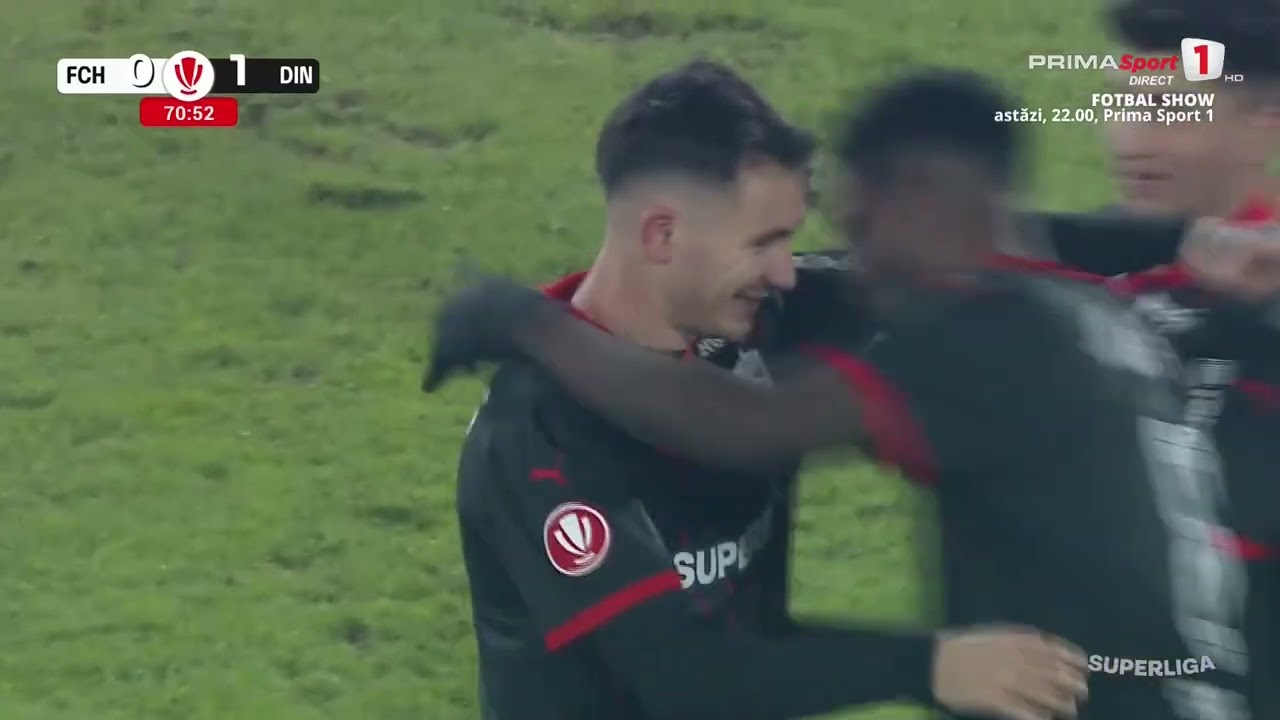 GOOOL! Hermannstadt - Dinamo 0-1. Senzațională reușita lui Opruț - gol din voleu