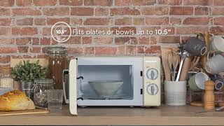 Celebrity Russell Hobbs RHMM717C 17L Cream Retro Manual Microwave Wealth