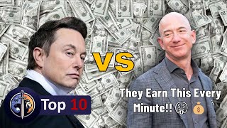 Top 10 Billionaires: Minute-by-Minute Earnings! 💰🚀 | Forbes 2024