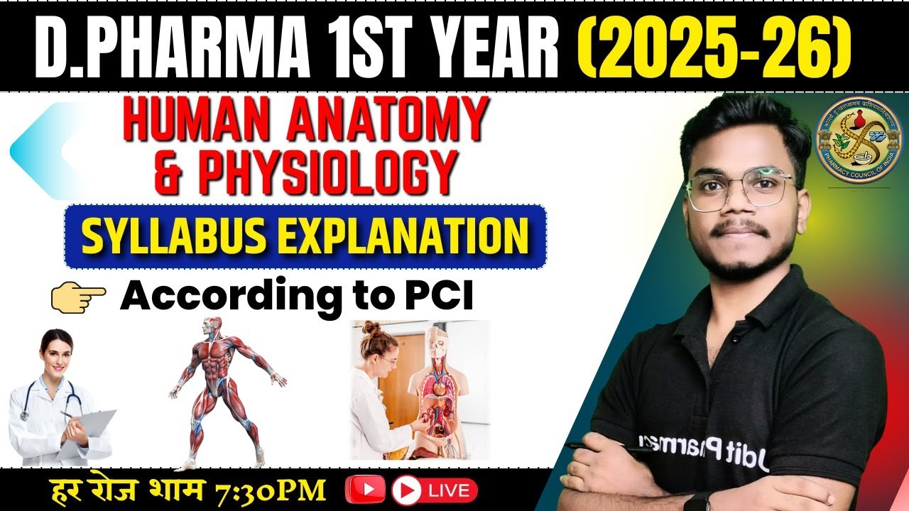 D Pharma 1st Year (2025-26) | Human Anatomy & Physiology Syllabus ...