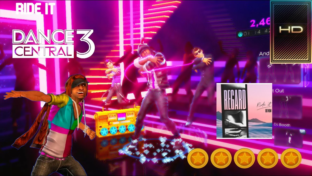 Ride It Dance Central 3 / Hard / Gold Stars / Custom DLC YouTube