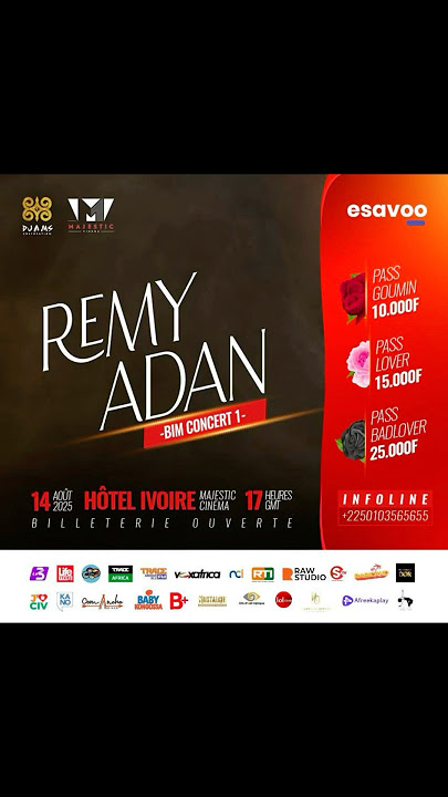 Le BIM CONCERT 1 ce 14 Août au majestic hôtel ivoire!!! La billetterie est ouverte!#rémyadan #shorts
