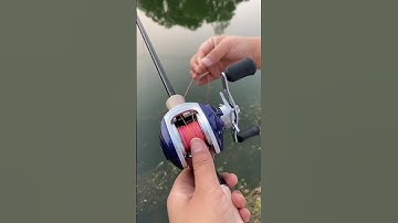Cách GỠ RỐI đây cần câu máy ngang câu lure siêu tốc - how to use a spinning reel #fishing #shorts