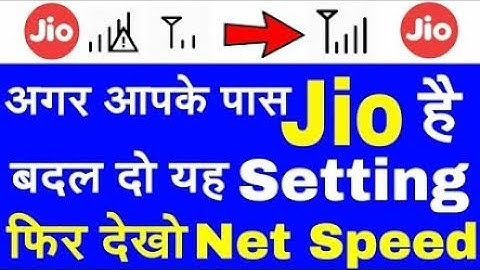100 Working } Increase Jio 4G Speed 10 Time Faster SIMPLE Way 2018