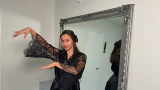 Ekouaer Women's Floral Lace Kimono Robe