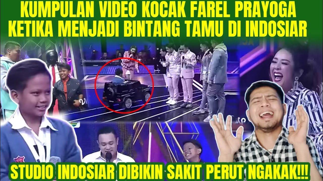MOMEN LUCU & MENGGEMASKAN FAREL PRAYOGA KETIKA JADI BINTANG TAMU DI INDOSIAR | Ujang Halu Reaction