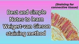 weigert-van Gieson staining method. #histopathology #paramedical #medical #laboratory