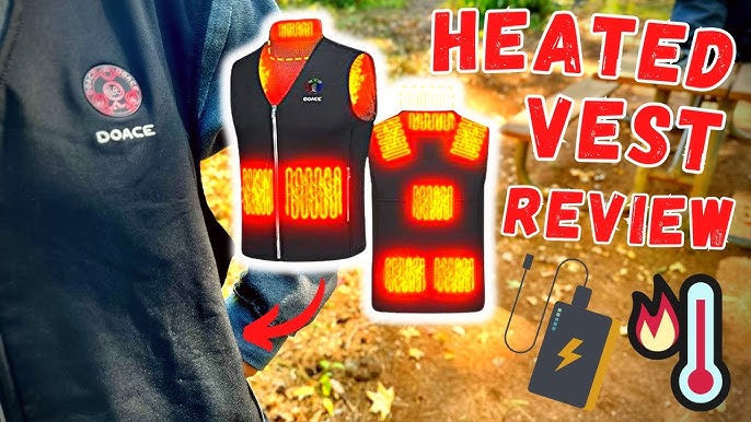  Dr. Prepare Unisex USB Electric Heated Vest with 3 Heating  Levels, 6 Zones - Adjustable, Lightweight (Battery Not Included): Clothing,  Shoes & Jewelry